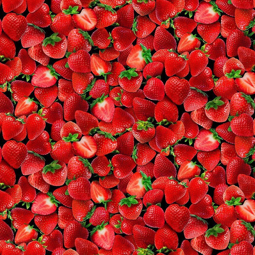 FRUIT-CD3908 BLACK || PACKED STRAWBERRIES