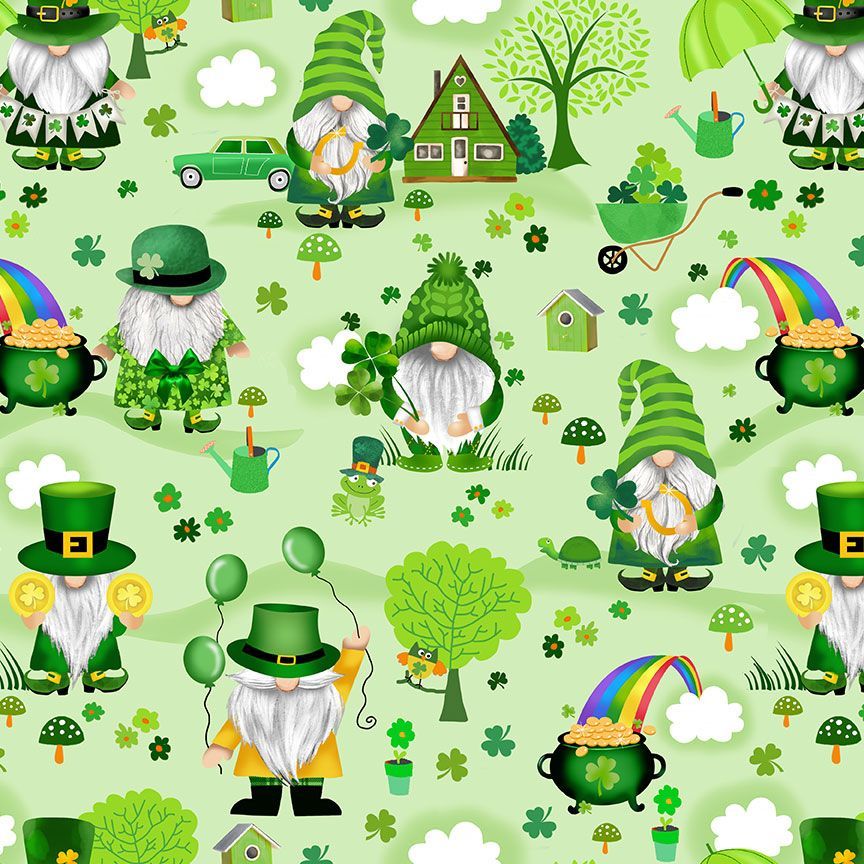 ST PATRICK'S GNOME SCENIC GAIL-CD3356-GREEN