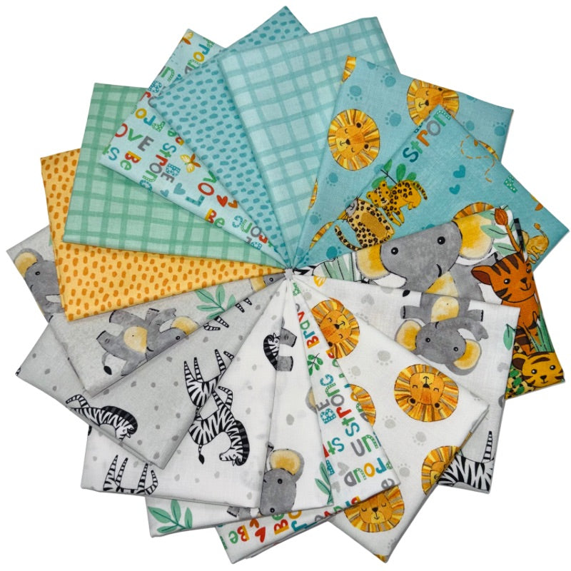 Safari Snuggles 15 Half Yard Bundle