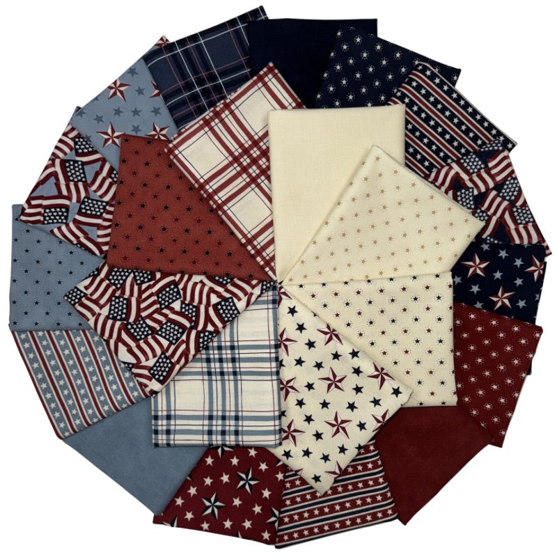 America 250 Years 23 Fat Quarter Bundle