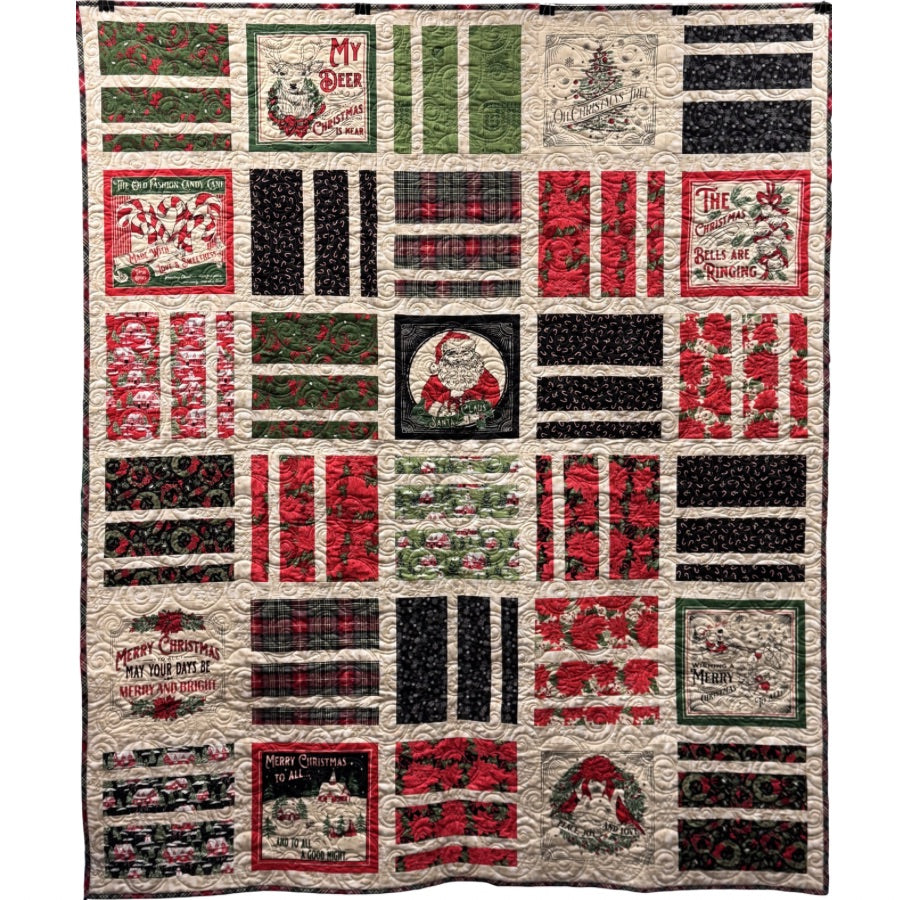 Danger Zone Quilt Kit Featuring Holiday Cheer