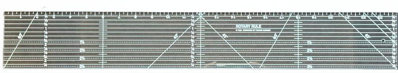 Rotary Rule Ruler - White