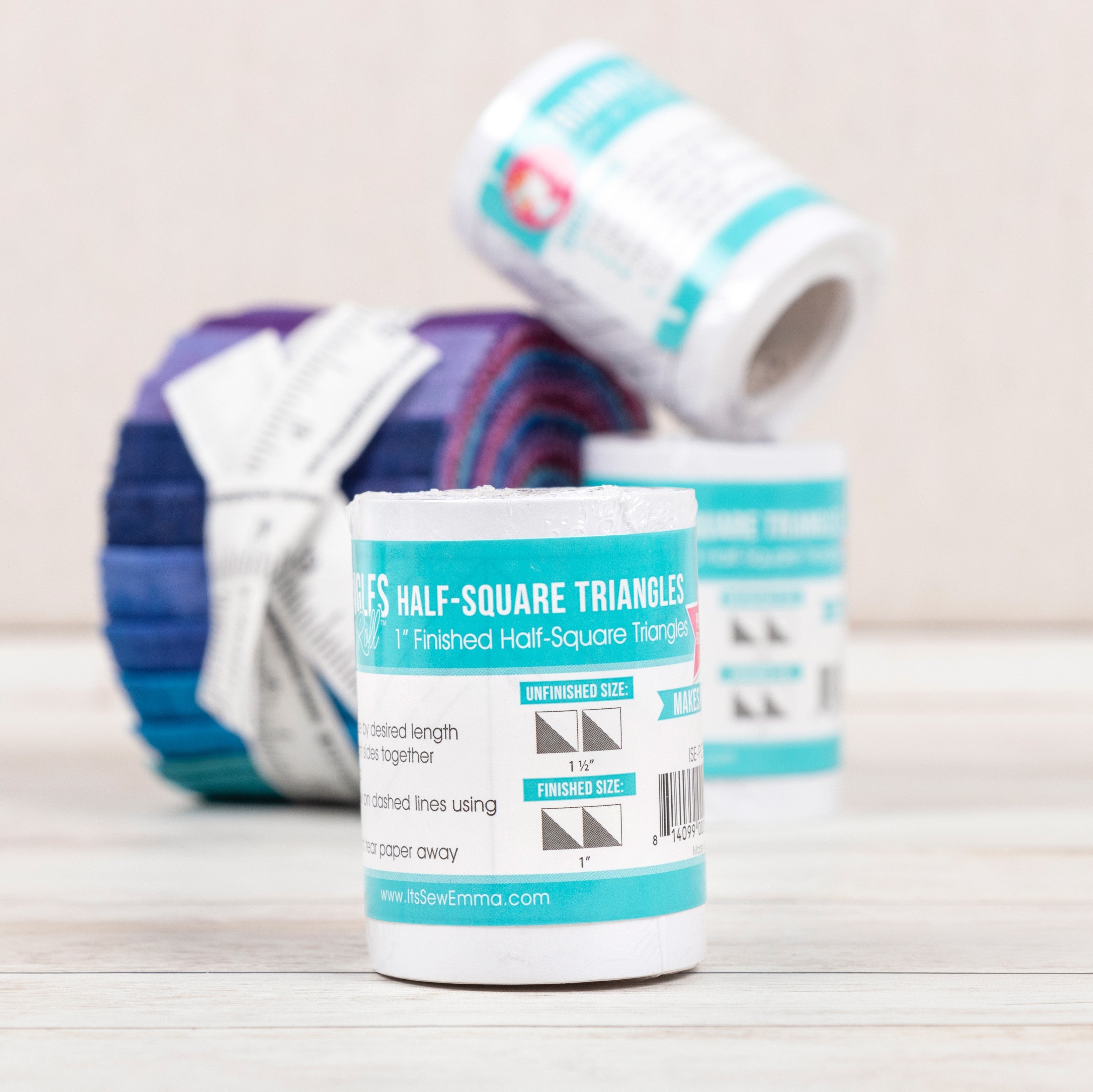 1" Precut Friendly Half Square Triangle Paper