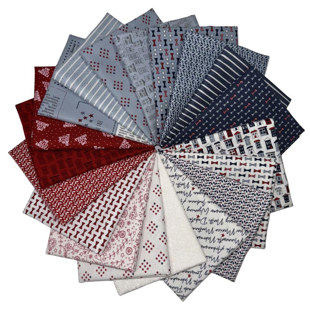Independence Day 19 Fat Quarter Stash Bundle