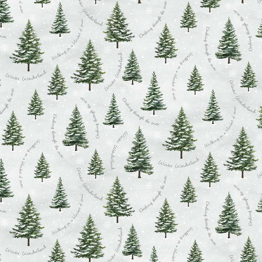 TREES WITH WINTER SCRIPTS KATIE-CD3693  -TREE