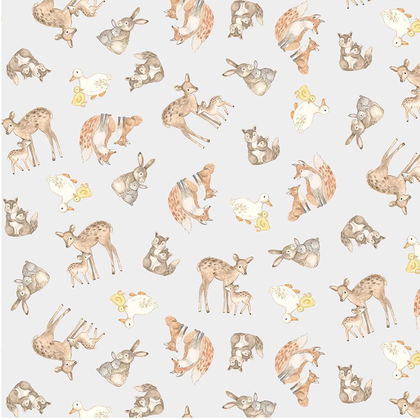 KIDZ-CD4409 / DOVE || TOSSED FOREST FAMILIES