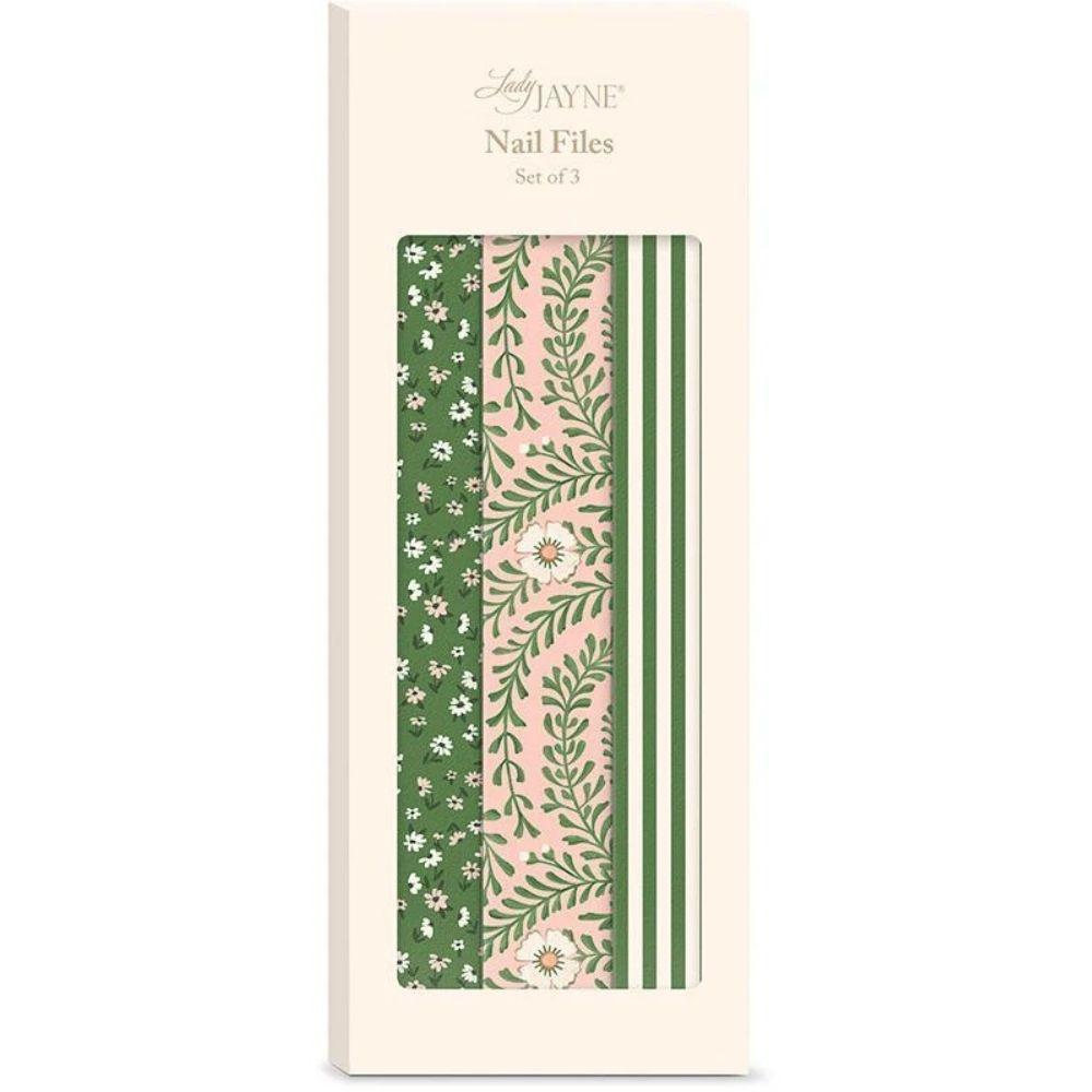 82029 Nail File Pink Green Floral