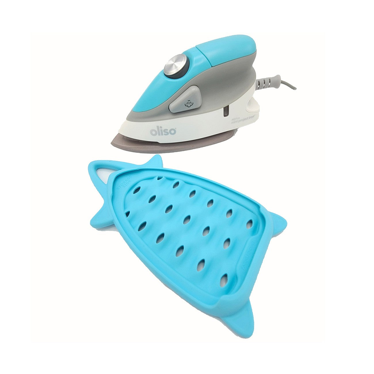Oliso Mini Iron Turquoise With Trivet # M2PRO-TUR