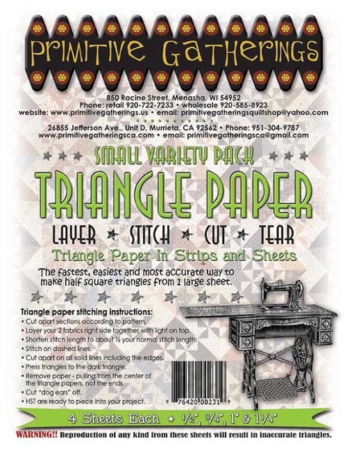 Sm Variety Triangle Paper Pk PRI 231 Primitive Gatherings