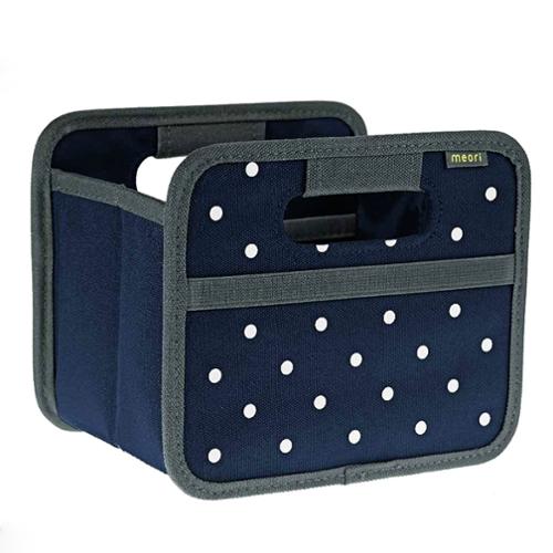 A100304 Foldable Box Mini Dot Marine Blue