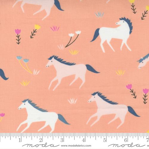24580 12 Meander Horses            Peach