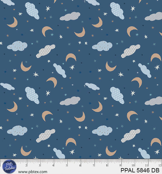 Polar Pals || Tossed Night Sky Dark Blue || PPAL5846-DB