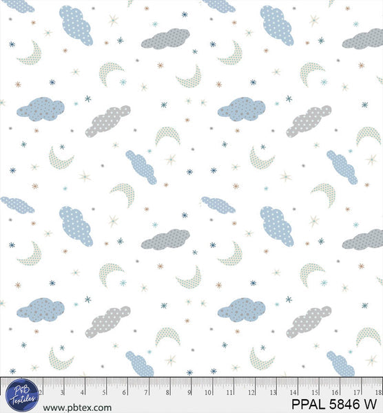 Polar Pals || Tossed Night Sky White || PPAL5846-W