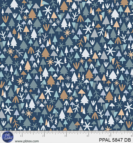 Polar Pals || Tiny Trees Dark Blue || PPAL5847-DB