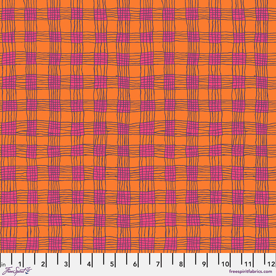 PWBM089.CORAL Gingham - Coral || February 2025