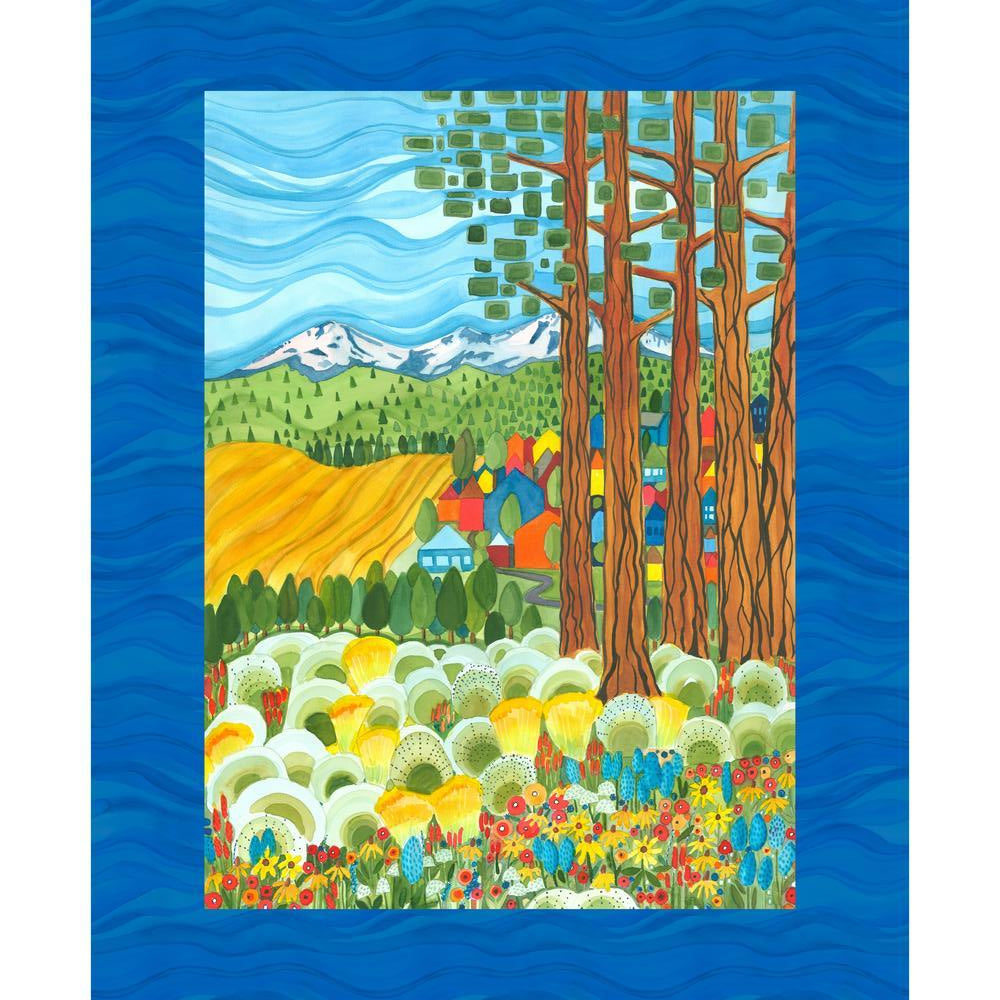 PWKD001.PANEL Pine Meadow - Panel || Sisters Mountain Meadow