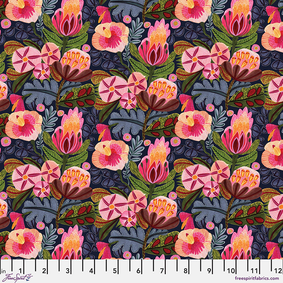 Enchanted Paradise - indigo || Paradise Blooms