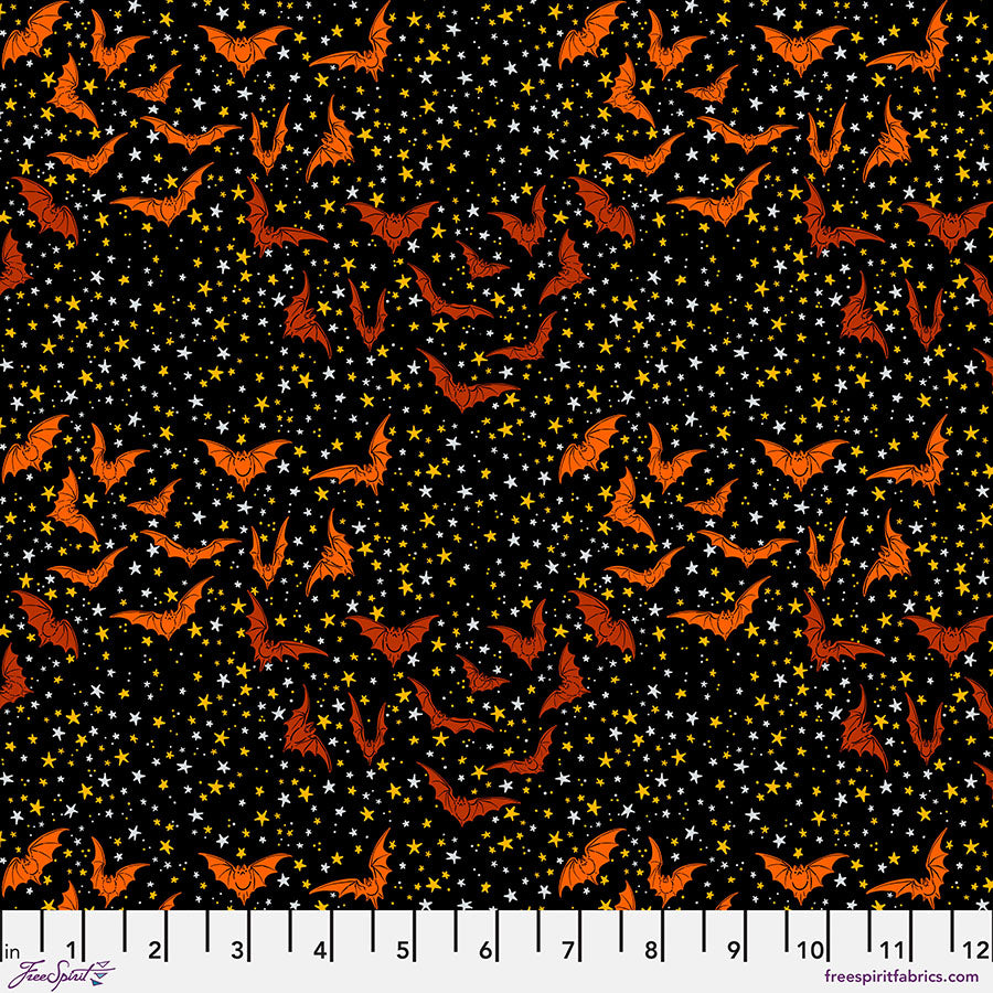 PWRH114.BLACK Ditsy Bats - Black|| Costumes & Cobwebs