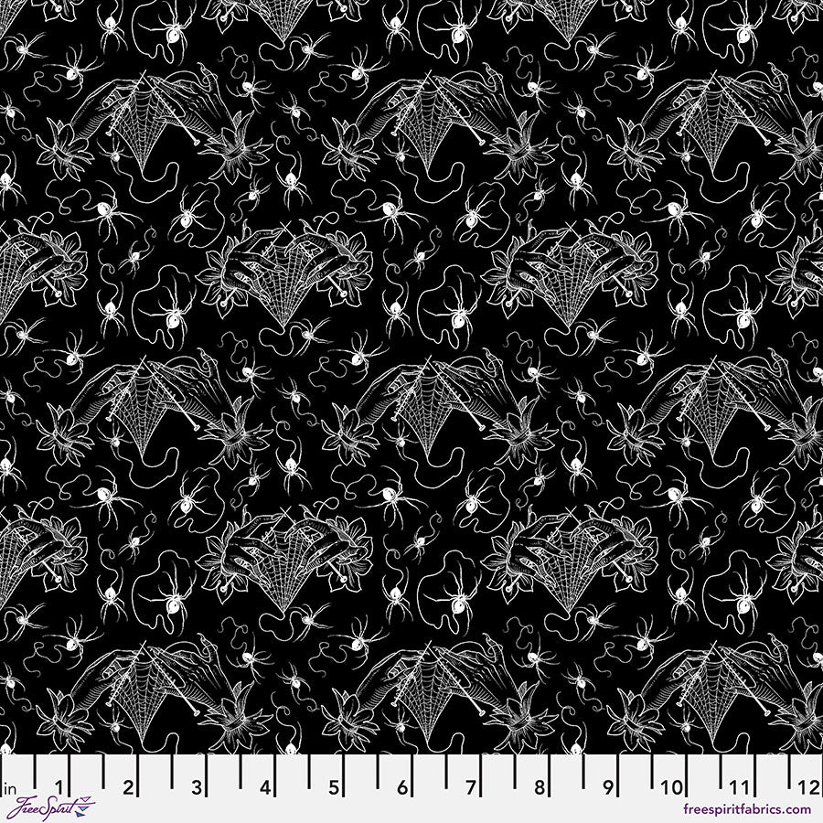 PWRH118.BLACK SM Cobweb Lace - Black|| Costumes & Cobwebs