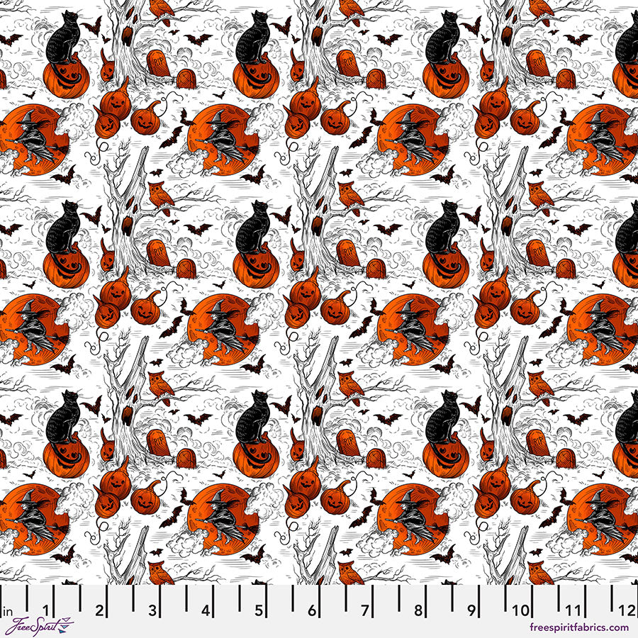 PWRH126.WHITE SM Haunted Toile - White|| Costumes & Cobwebs