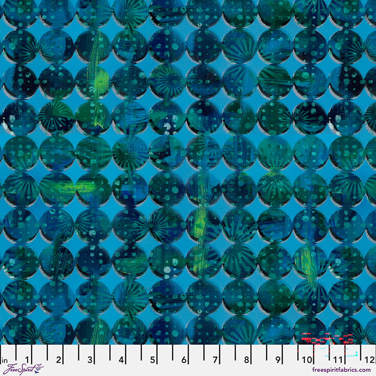 Harlequin Circles - Turq || Radiant Grove