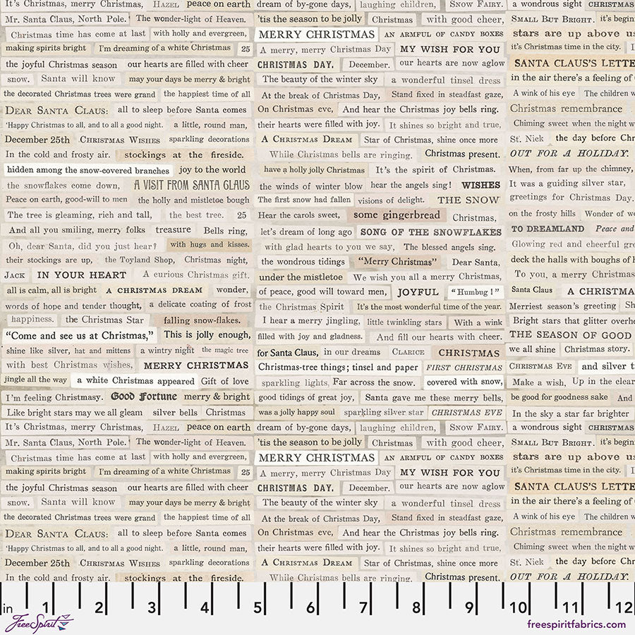 PWTH203.NEUTRAL Christmas Clippings - Neutral
