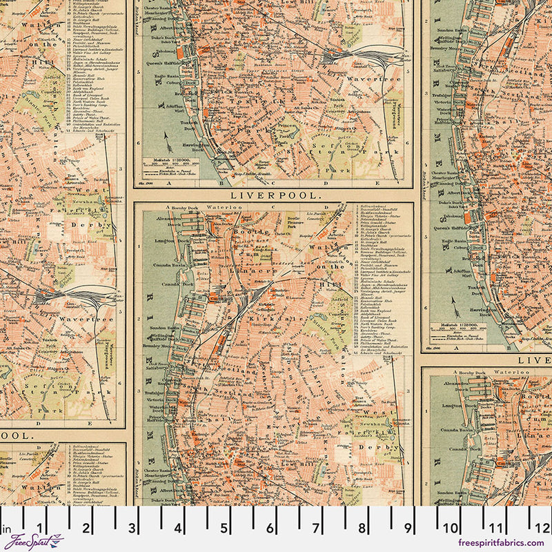 PWTH233.ORANGE Orange - Map || Tim Holtz Palette Orange