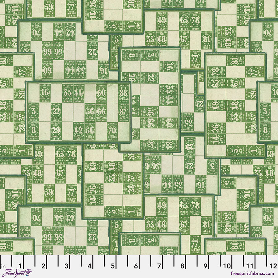 PWTH266.GREEN Green Numbers - Green || Tim Holtz Palette Green