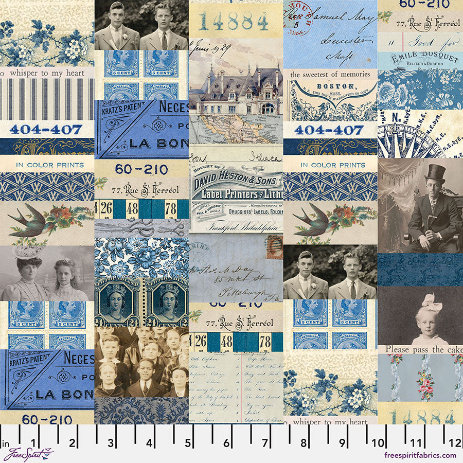 PWTH290.INDIGO Indigo Collage - Indigo || Tim Holtz Palette Indigo