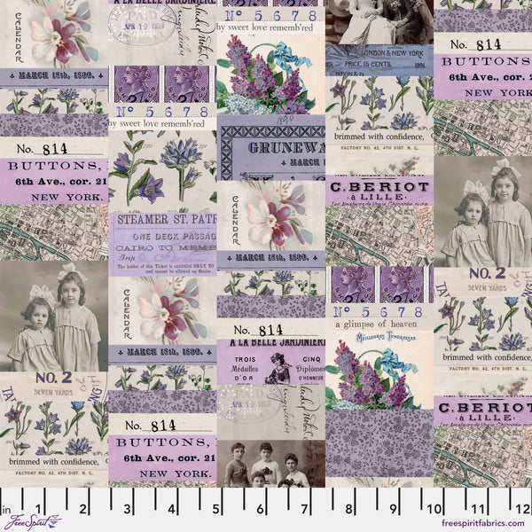 PWTH300.PURPLE Purple Collage - Purple || Tim Holtz Palette Purple