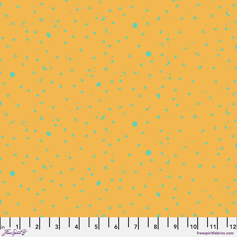 PWTP254.PAPAYA Space Sprinkles - Papaya || Tula Pink True Colors