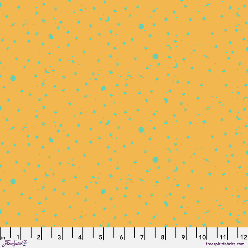 PWTP254.PAPAYA Space Sprinkles - Papaya || Tula Pink True Colors
