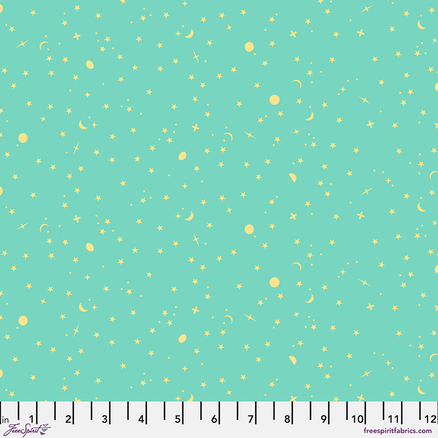 PWTP254.SEAGLASS Space Sprinkles - Seaglass || Tula Pink True Colors