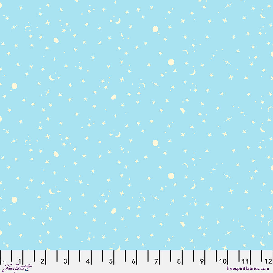 PWTP254.WATERFALL Space Sprinkles - Waterfall || Tula Pink True Colors