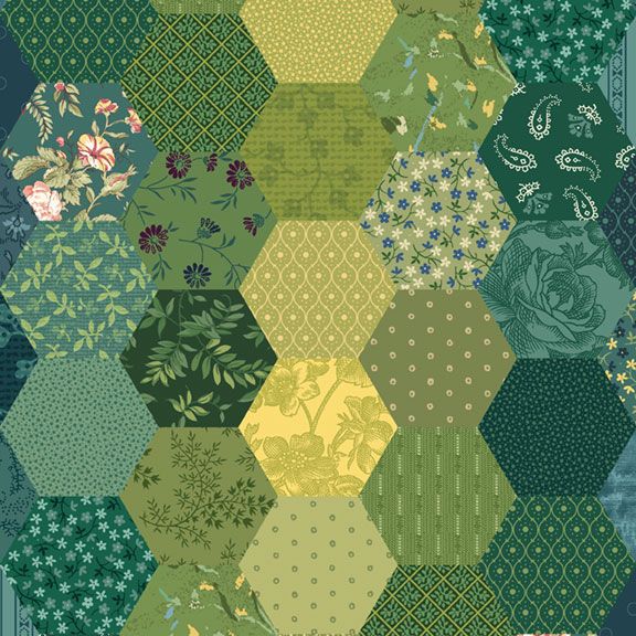 Hexagon 108" Quilt Back