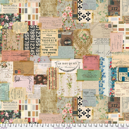 QBTH014.Palette Backing Fabric -Ephemera || Eclectic Elements Quilt Backs