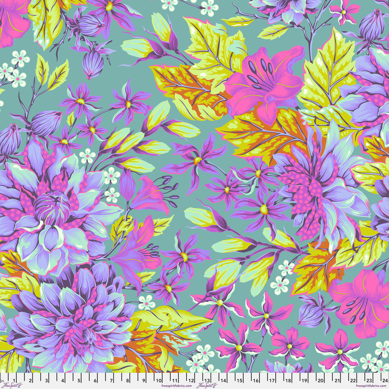 QBTP017.COSMIC Backing Fabric - Hello Dahlia Wide - Cosmic || Untamed