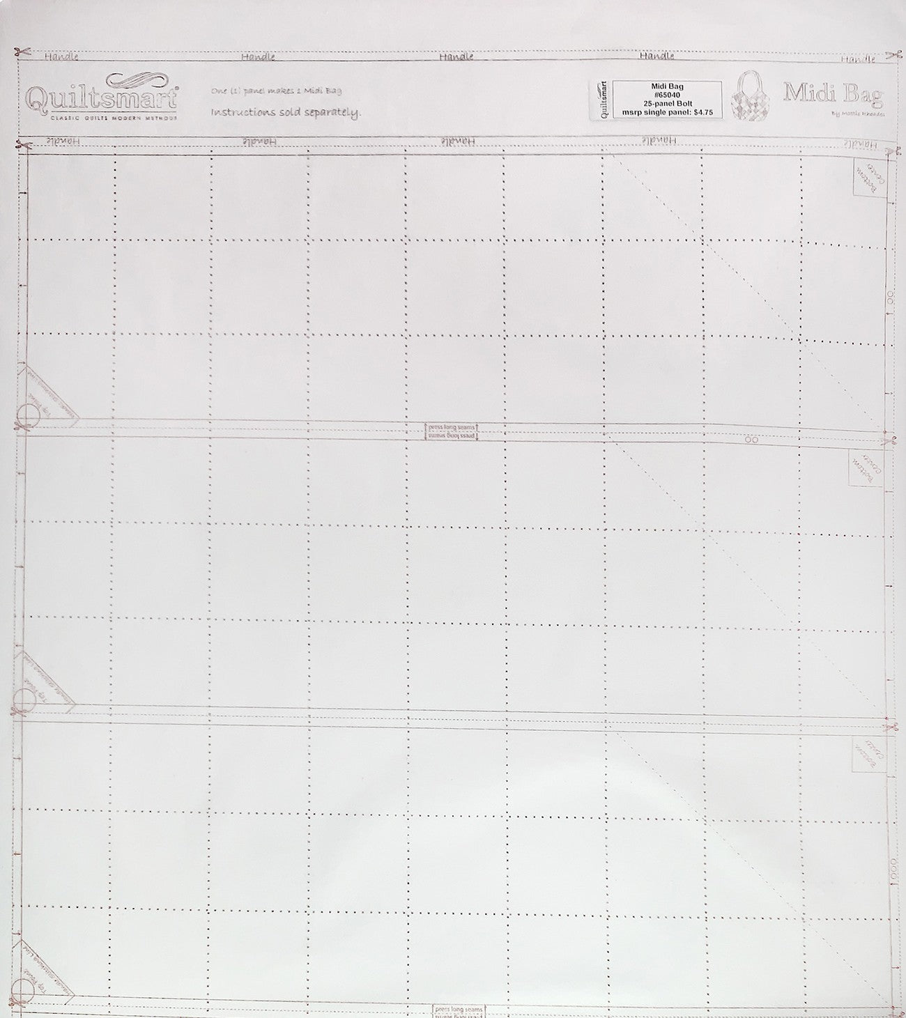 Midi Bag Printed Interfacing (Interfacing Only)
