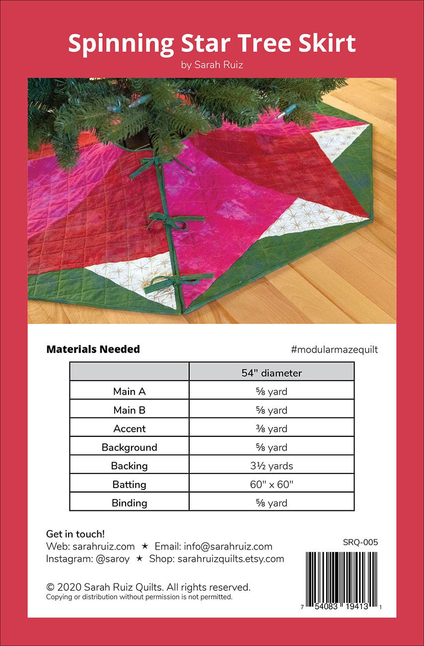 Spinning Star Tree Skirt
