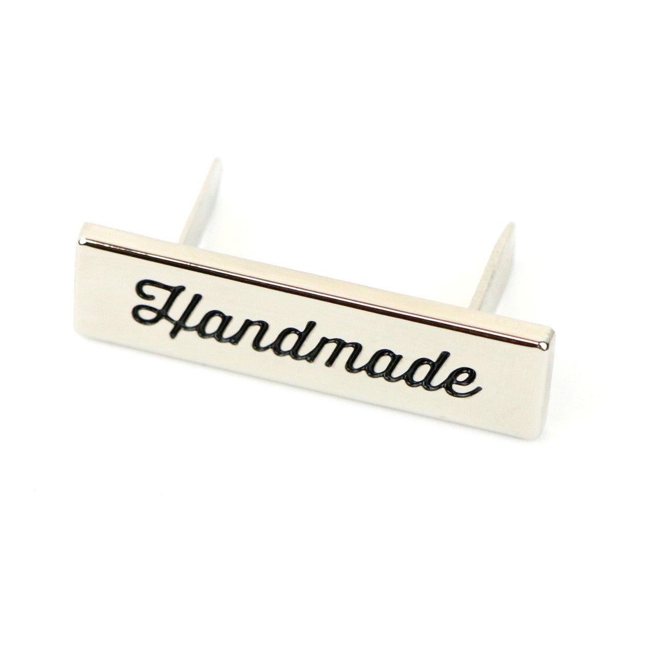 Script Handmade Labels Nickel