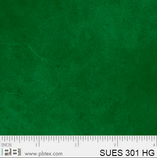 SUE5 301 HG Holly Green Suede Tonal