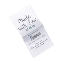 Shannon Fabrics Made with Love Care Tag
