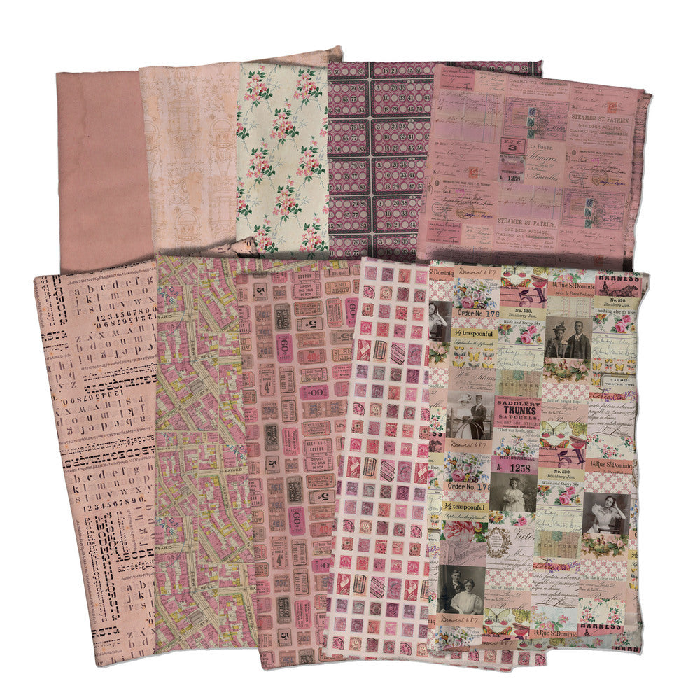 Tim Holtz Palette Pink Fat Eighth Pack