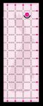 Tula Pink 4.5in x 12.5in Non Slip Rabbit Ruler