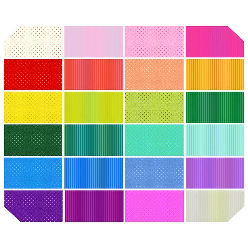 Tiny True Colors 10" Charms Pack - Layer Cake