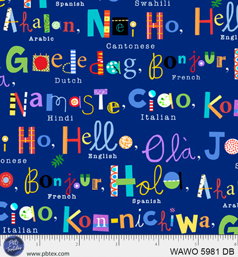 WHAT A WORLD | A WORLD OF HELLOS | WAWO05981DB