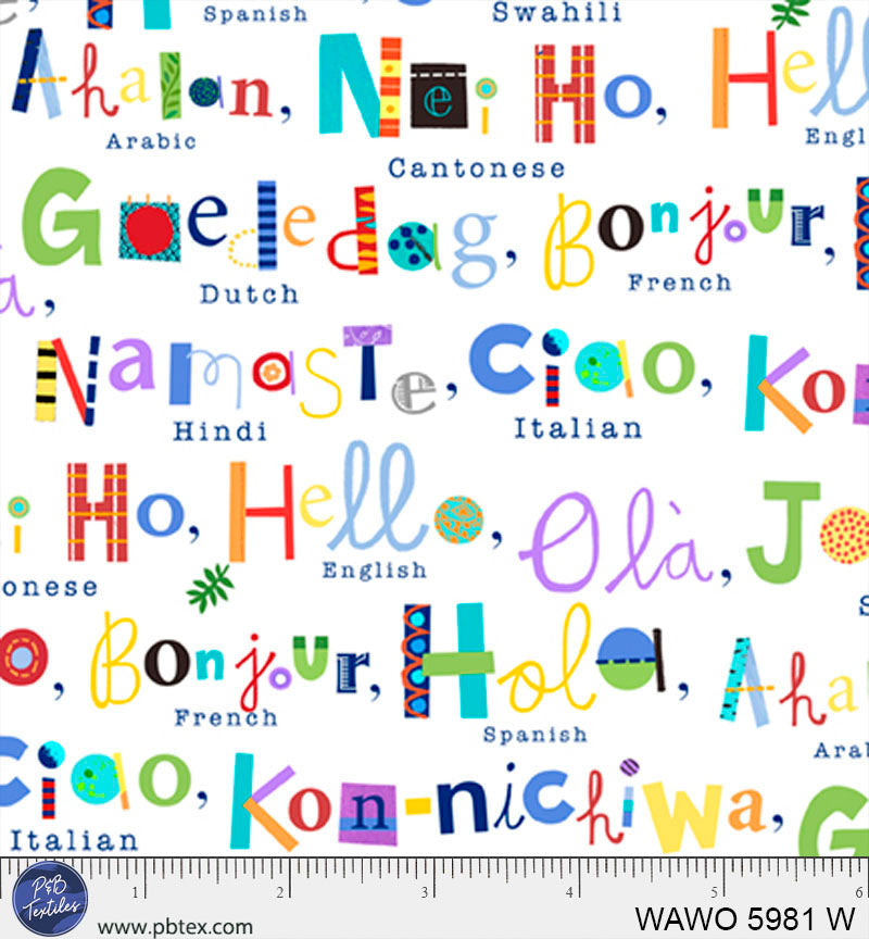 WHAT A WORLD | A WORLD OF HELLOS | WAWO05981W