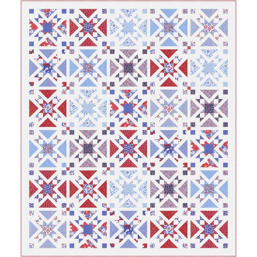 Pattern shown in On the Porch Fabric by Me & My Sister Designs