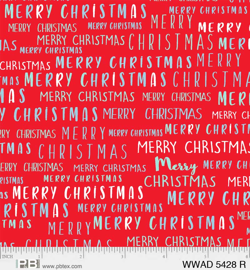 Winter Waddles || Merry Christmas Text || WWAD 5428 R