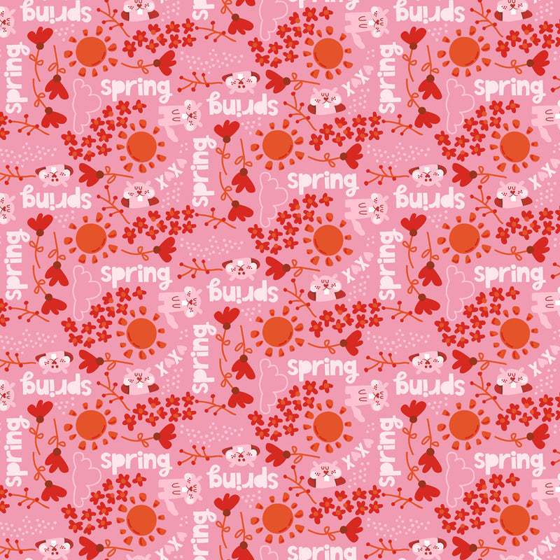 Hello Spring - Y4276-73 Dark Pink - Groundhogs